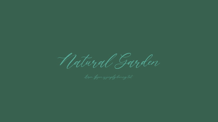 Natural Garden Font