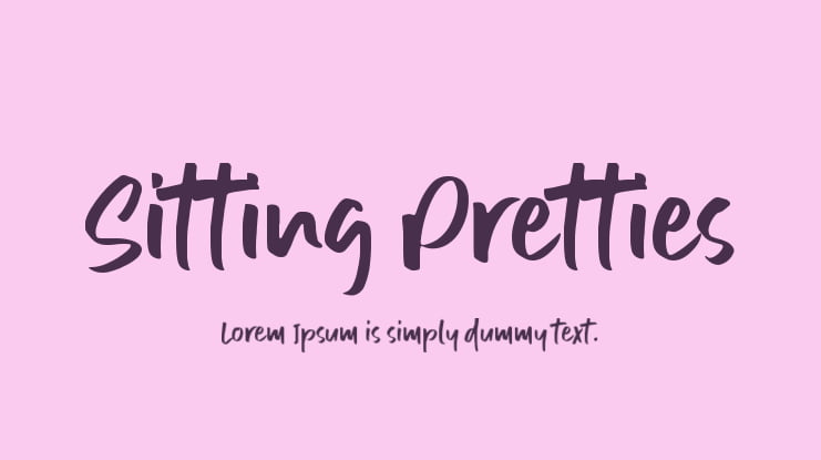 Sitting Pretties Font