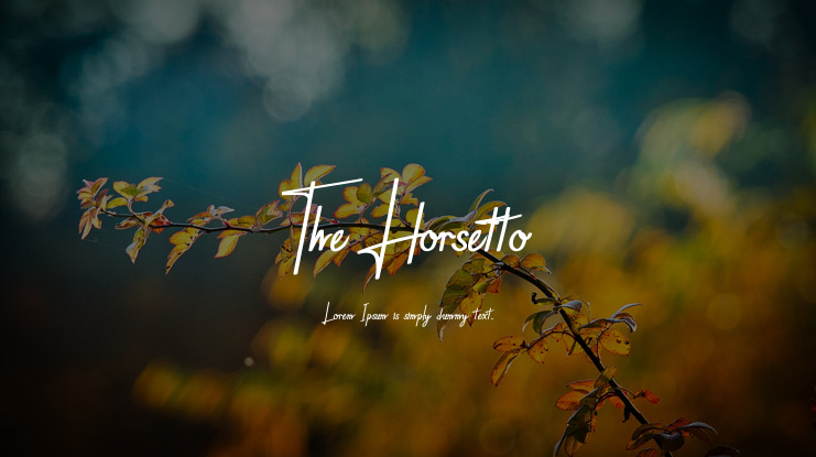The Horsetto Font
