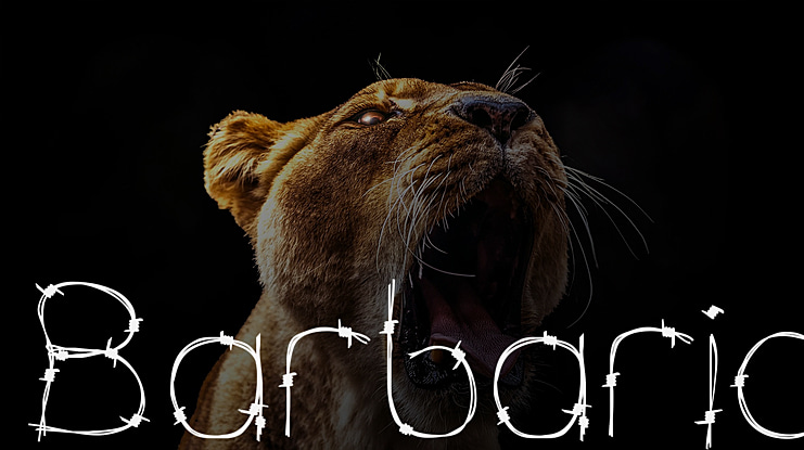 Barbaric Font
