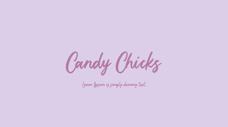 Candy Chicks Font