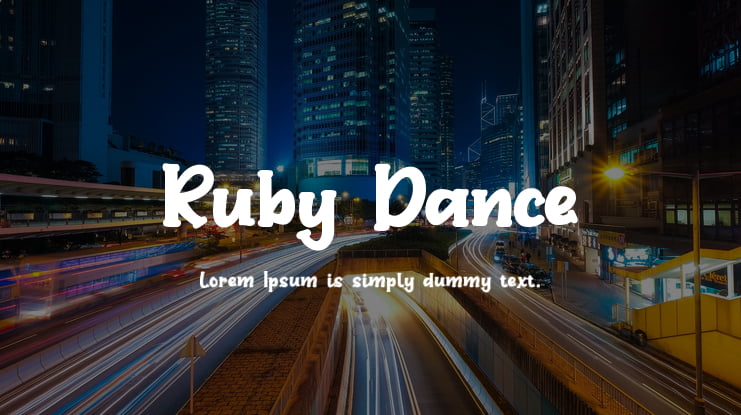 Ruby Dance Font