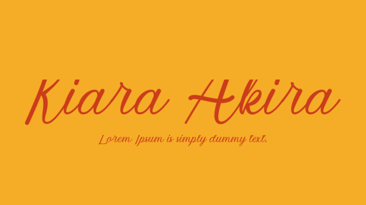Kiara Akira Font