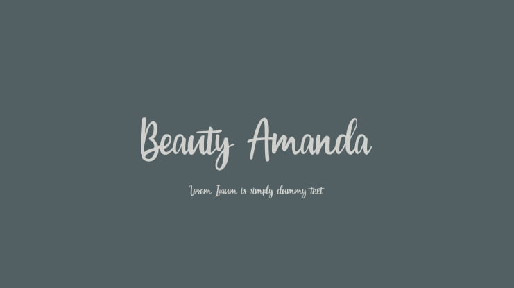 Beauty Amanda Font