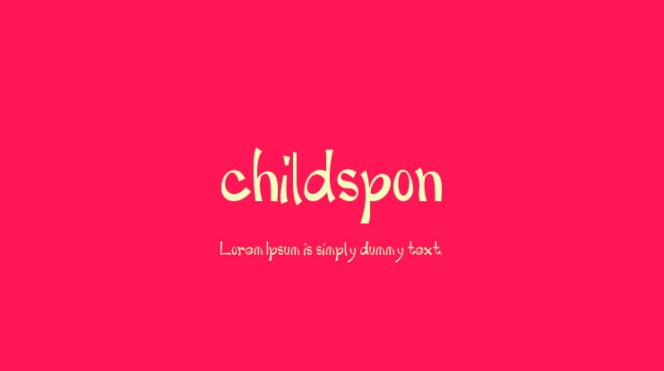 childspon Font