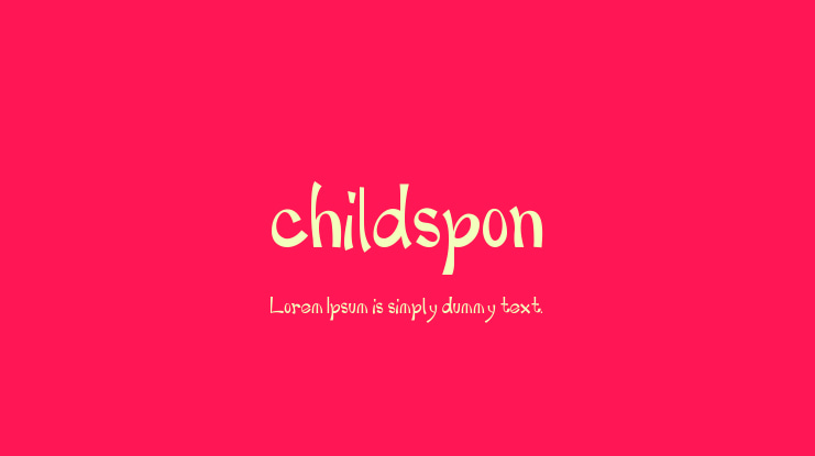 childspon Font