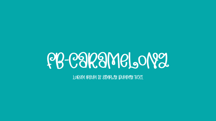 FB-caramelong Font