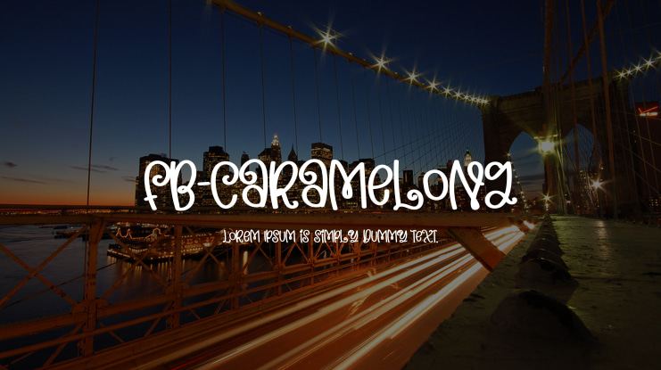 FB-caramelong Font