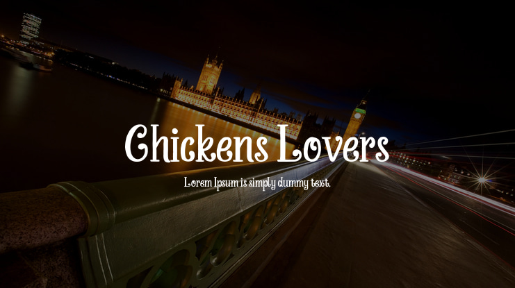 Chickens Lovers Font