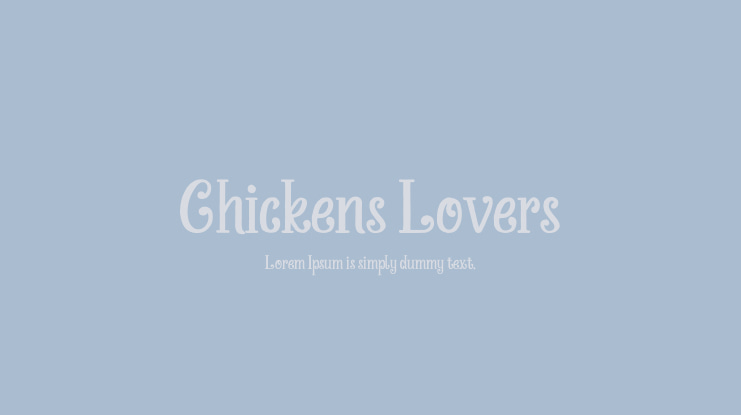 Chickens Lovers Font