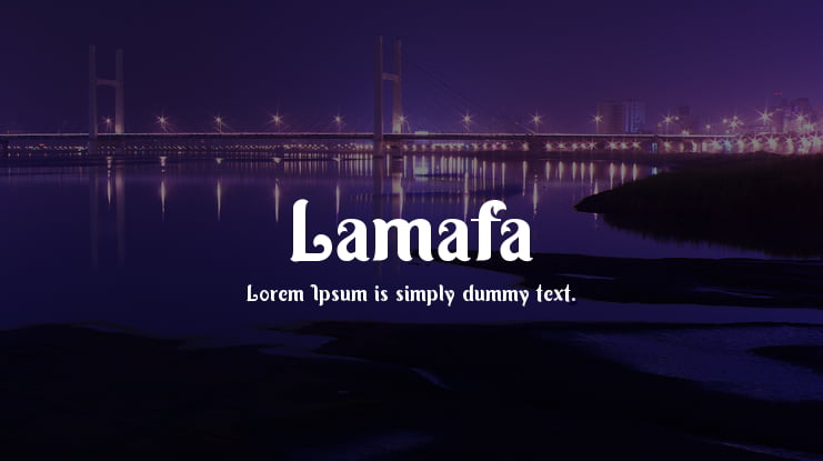 Lamafa Font