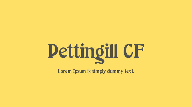 Pettingill CF Font