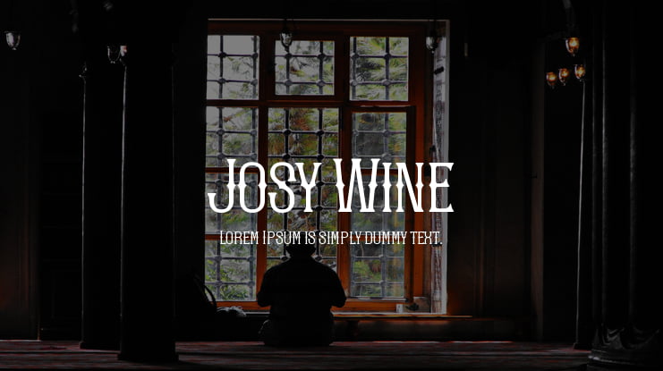 Josy Wine Font