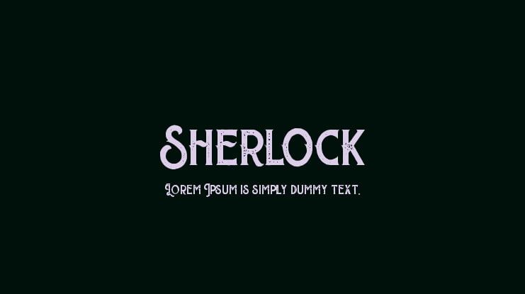 Sherlock Font