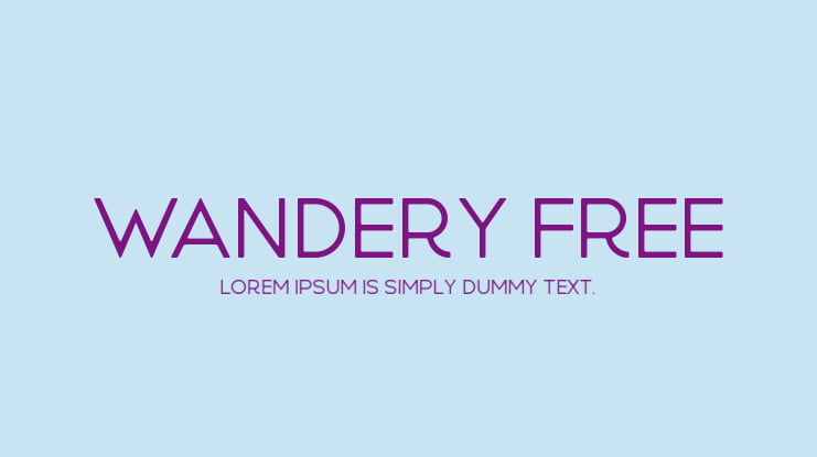 Wandery Free Font