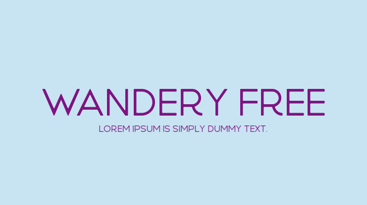 Wandery Free Font