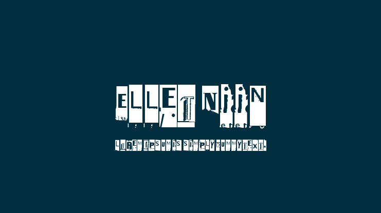 Ellet Niin Font