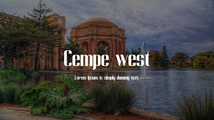 Cempe west Font