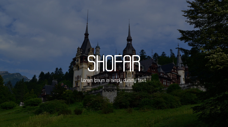 SHOFAR Font