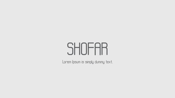 SHOFAR Font