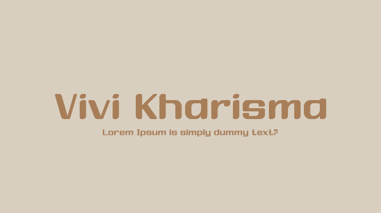 Vivi Kharisma Font