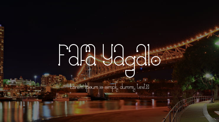 Fafa Yagalo Font