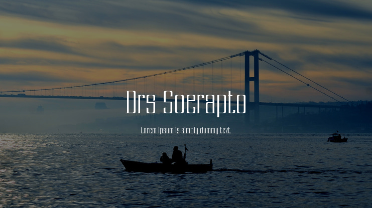 Drs Soerapto Font