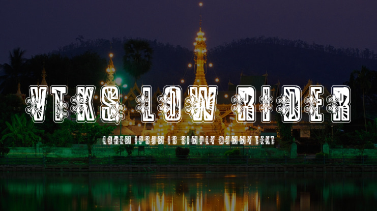 VTKS Low Rider Font Family
