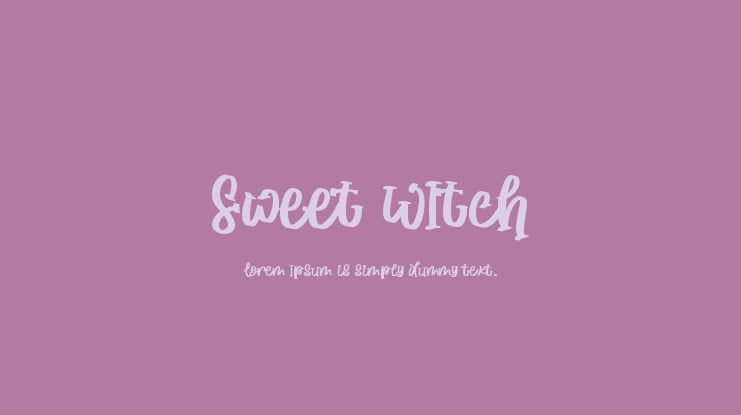 Sweet WItch Font