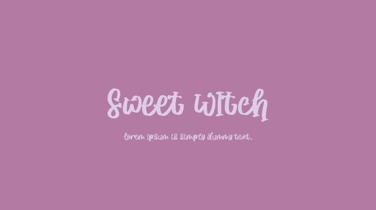 Sweet WItch Font