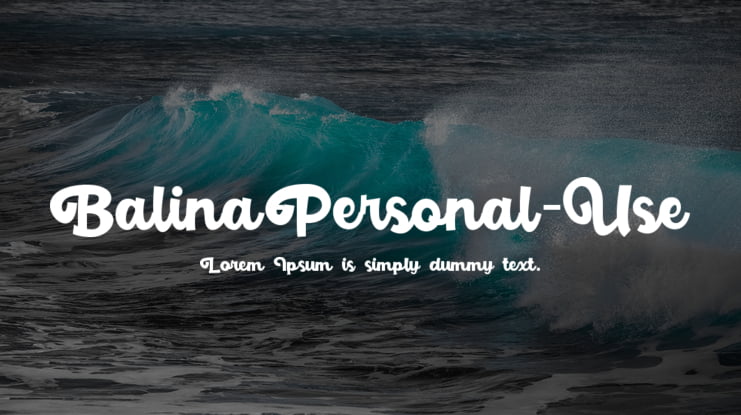 Balina-Personal-Use Font