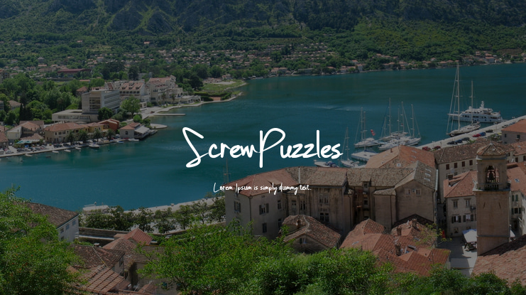 ScrewPuzzles Font