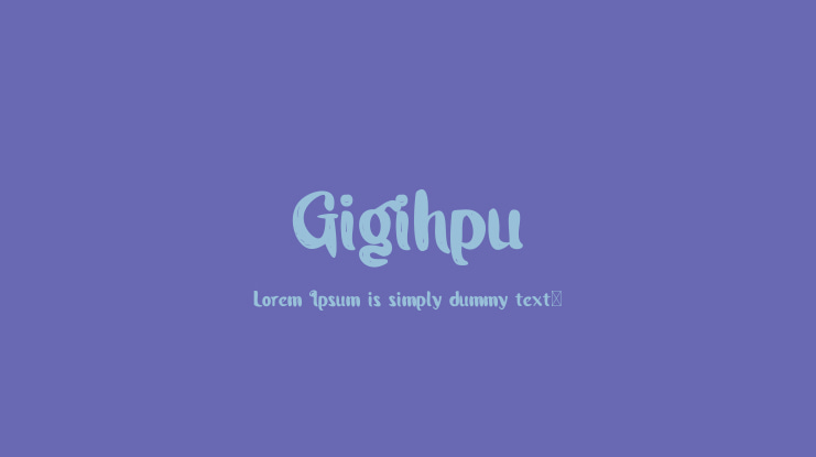 Gigihpu Font