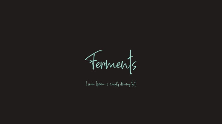Ferments Font
