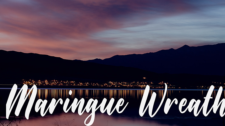 Maringue Wreath Font
