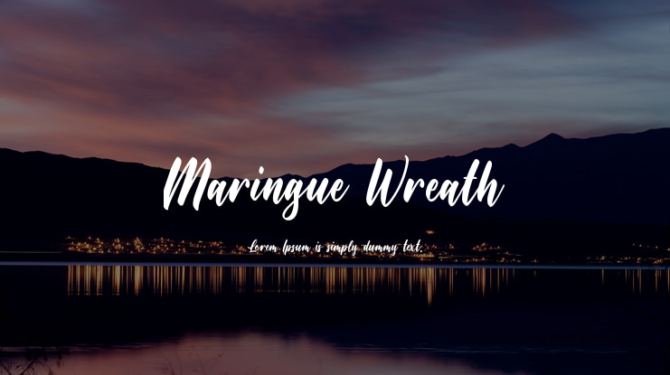 Maringue Wreath Font