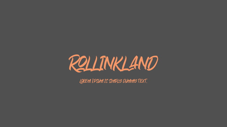Rollinkland Font