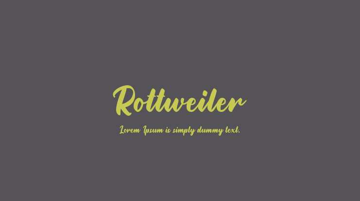 Rottweiler Font