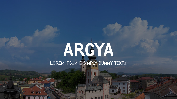 ARGYA Font