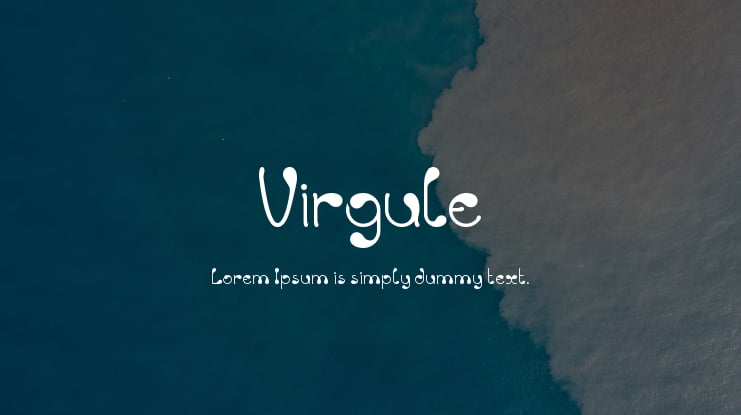 Virgule Font Family