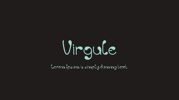 Virgule Font Family