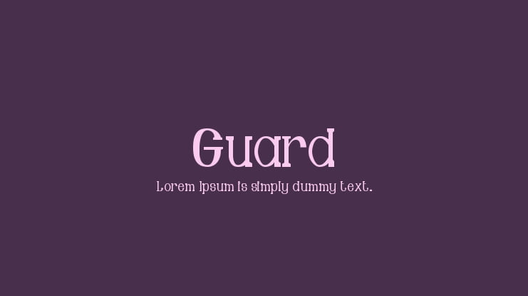 Guard Font