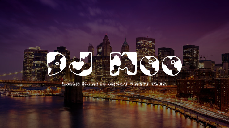 DJ Moo Font