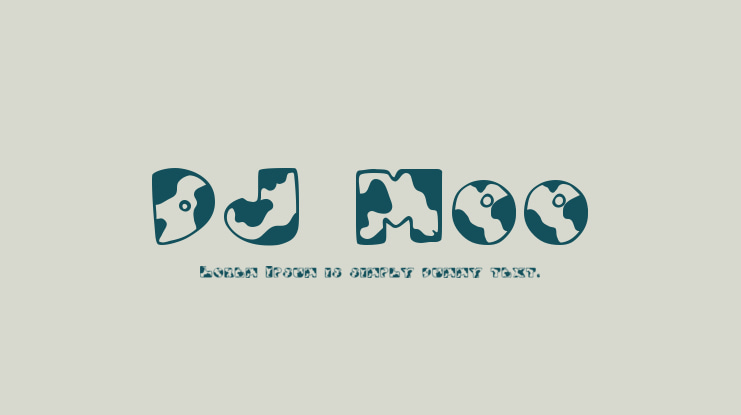 DJ Moo Font