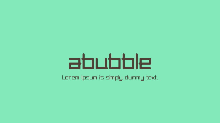 abubble Font