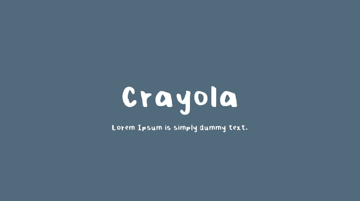 Crayola Font
