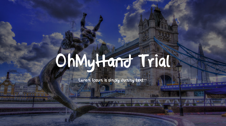OhMyHand Trial Font