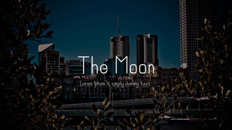 The Moon Font