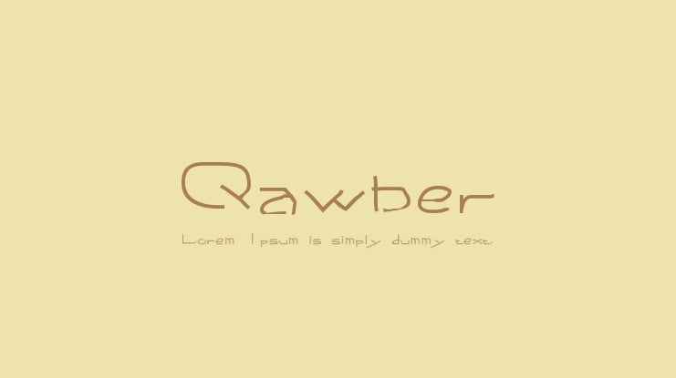 Qawber Font