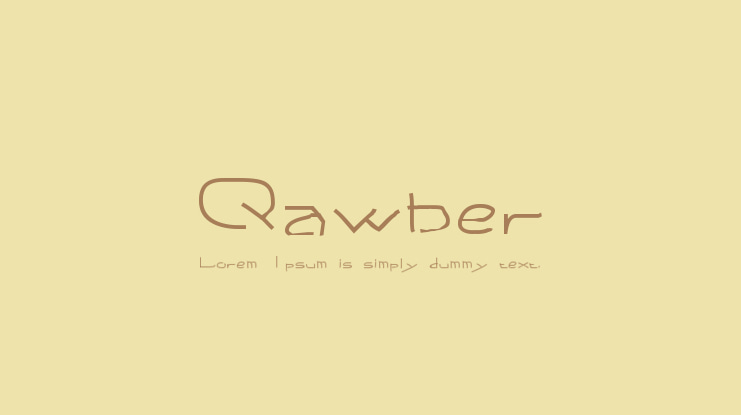 Qawber Font